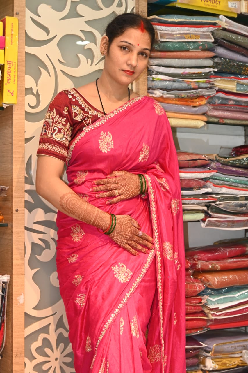 Opda, silk saree